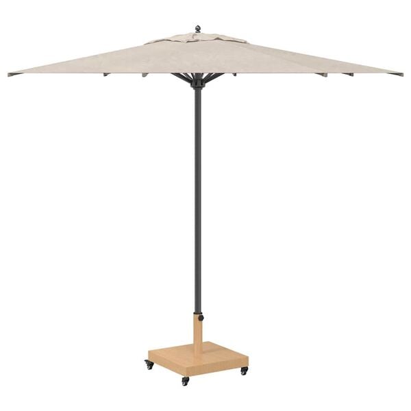 vidaXL Parasol Base Light Wood 17.72 x 17.72 x 12.40 in