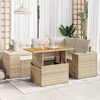 vidaXL Garden Sofa Set Beige