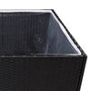 vidaXL Garden Planter Black and Transparent