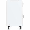 vidaXL Kitchen Base Cabinet Shiny White Engineered Wood Medium