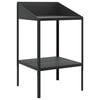 vidaXL Plant Stand Anthracite Galvanized Steel Medium Durable