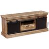vidaXL TV Cabinet Multicolor Solid mango wood 43.3 x 11.8 x 17.7 in
