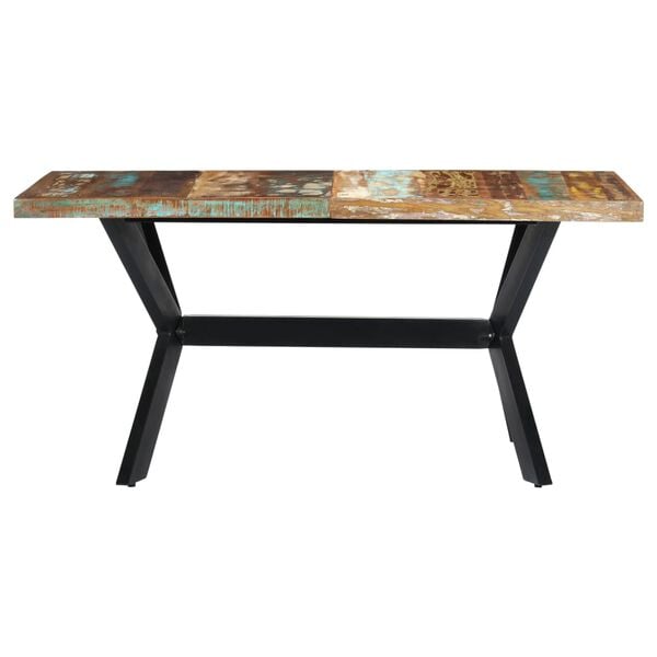 vidaXL Dining Table Multicolour, Black