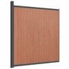 vidaXL Fence Panel WPC Brown 68.1x73.2"