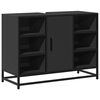 vidaXL Bathroom Sink Cabinet Black Engineered wood, Metal