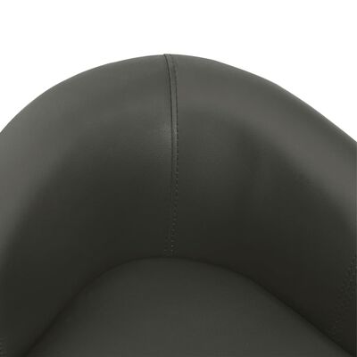 vidaXL Dog Sofa Dark Gray 26.4"x16.1"x15.4" Faux Leather