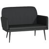 vidaXL Bench Black Faux Leather Standard Durable Bench Rectangular