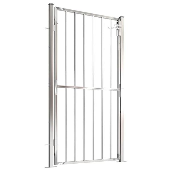 vidaXL Garden Gate 39.4" x 68.9" Stainless Steel