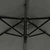 vidaXL Garden Parasol Anthracite Steel, Polyester Large Tiltable
