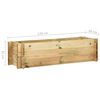 vidaXL Planter Treated Pinewood Large Durable Rectangular Rustic