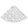 vidaXL Christmas Tree Skirt White Polyester Large Foldable