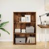 vidaXL Bookcase Old wood Engineered wood Medium Bookcase Rectangular