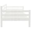 vidaXL Day Bed White Solid pine wood 35.4 x 78.7 in