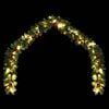 vidaXL Garland Green with gold and red ornaments PVC 16 feet
