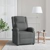 vidaXL Recliner Dark Gray Fabric