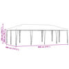 vidaXL Party Tent Blue and White 800 x 400 x 266 cm