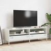 vidaXL TV Cabinet White Cold-rolled steel Medium Adjustable Feet