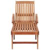 vidaXL Sun Lounger Set of 2 Teak and Taupe