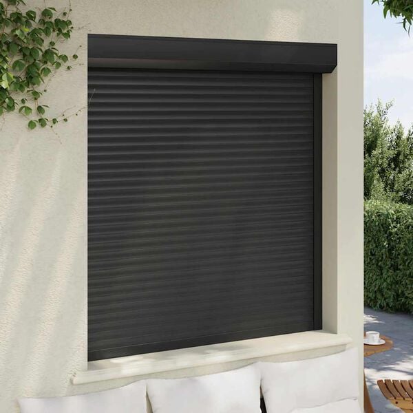 vidaXL Roller Shutter Aluminium 51.2x55.1" Anthracite