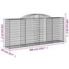vidaXL Gabion Basket Set of 6 Silver Galvanized Iron Large Durable