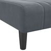 vidaXL L-shaped Sofa Bed Dark grey Velvet (100% polyester), plywood Large