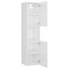 vidaXL Bathroom Furniture Set High gloss white Engineered wood, Acrylic