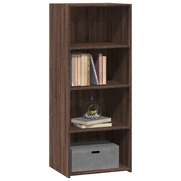 vidaXL Highboard Brown Oak Engineered Wood Medium Highboard