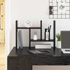vidaXL Desk Organiser Black Oak 13.58 x 6.10 x 13.98 in