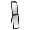 vidaXL Free-standing Mirror Black Glass Full-length Foldable