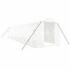 vidaXL Greenhouse White Polyethylene Large Collapsible Greenhouse