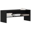 vidaXL TV Cabinet Black Oak Engineered Wood Medium TV Cabinet