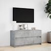 vidaXL TV Cabinet Concrete Grey Engineered Wood Medium TV Cabinet