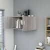 vidaXL Wall Mounted Cabinet Grey Sonoma Engineered wood Standard Modern