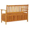 vidaXL Storage Bench Natural wood Solid acacia wood Medium Storage Bench