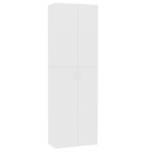 vidaXL Office Cabinet White Engineered wood 23.6 x 12.6 x 74.8 in