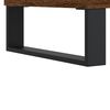 vidaXL Coffee Table Brown Oak Engineered Wood, Metal 35.4 x 19.7 x 14.4 in