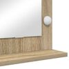 vidaXL Vanity Mirror with Mirror Sonoma Oak 31.50 x 17.72 x 7.09 in