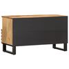 vidaXL TV Cabinet Brown Solid Mango Wood, Steel Medium TV Cabinet