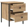 vidaXL Bedside Cabinet with Drawer artisan oak 40 x 42 x 50 cm
