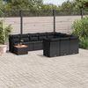 vidaXL Garden Sofa Set Black