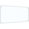 vidaXL Kitchen Backsplash Transparent 39.4"x19.7" Tempered Glass