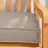 vidaXL Pallet Cushion Taupe 70.87 x 15.75 x 3.15 in Oxford Fabric