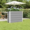 vidaXL Planter Light Grey 39.37 x 15.75 x 29.53 in Steel