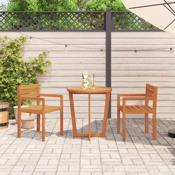 vidaXL 3 Piece Garden Dining Set Solid Wood Acacia