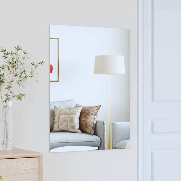 vidaXL Wall Mirror Rectangular 31.50 x 23.62 in Tempered Glass