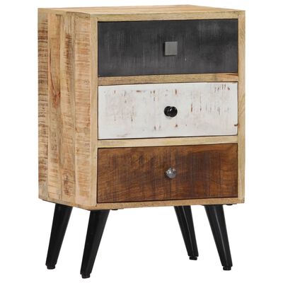 vidaXL Bedside Cabinet 15.7"x11.8"x23.6" Solid Mango Wood