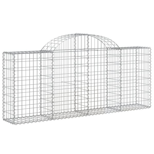 vidaXL Gabion Basket Set of 30 Silver Galvanized iron