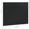 vidaXL 5-Panel Room Divider Black 78.7"x70.9" Steel