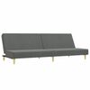 vidaXL Sofa Bed Dark gray Fabric (100% polyester), wood, plastic Standard