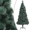 vidaXL Artificial Christmas Tree Green PET, Steel Small
